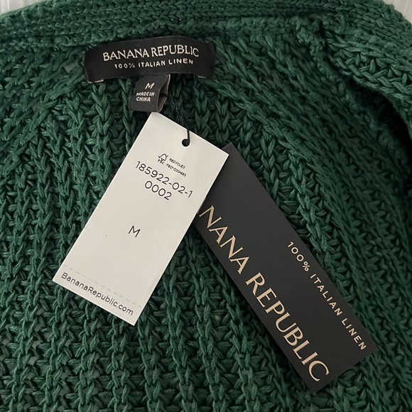 Banana Republic Sweaters Nwt Banana Republic Italian Linen Green